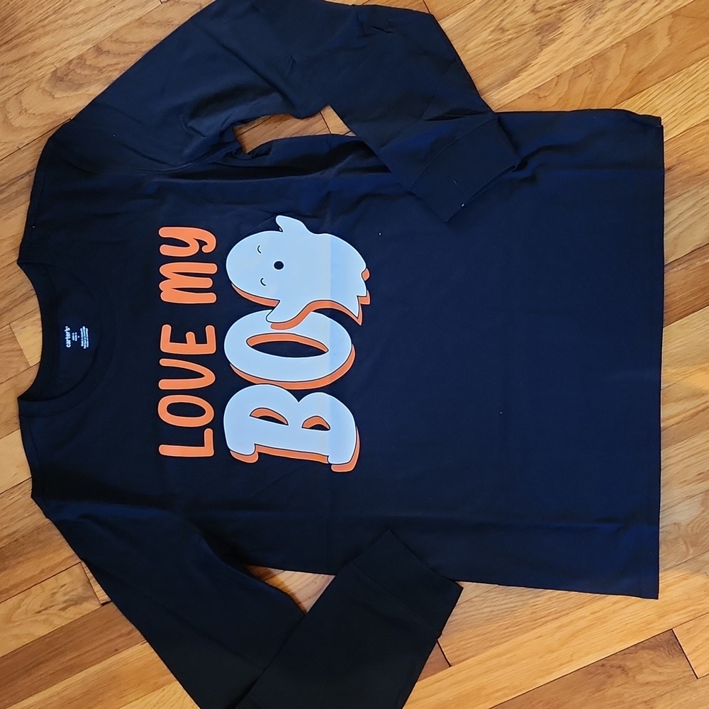 Love My Boo Adult Unisex Halloween Long Sleeve Graphic Tee  🎃NWT Med